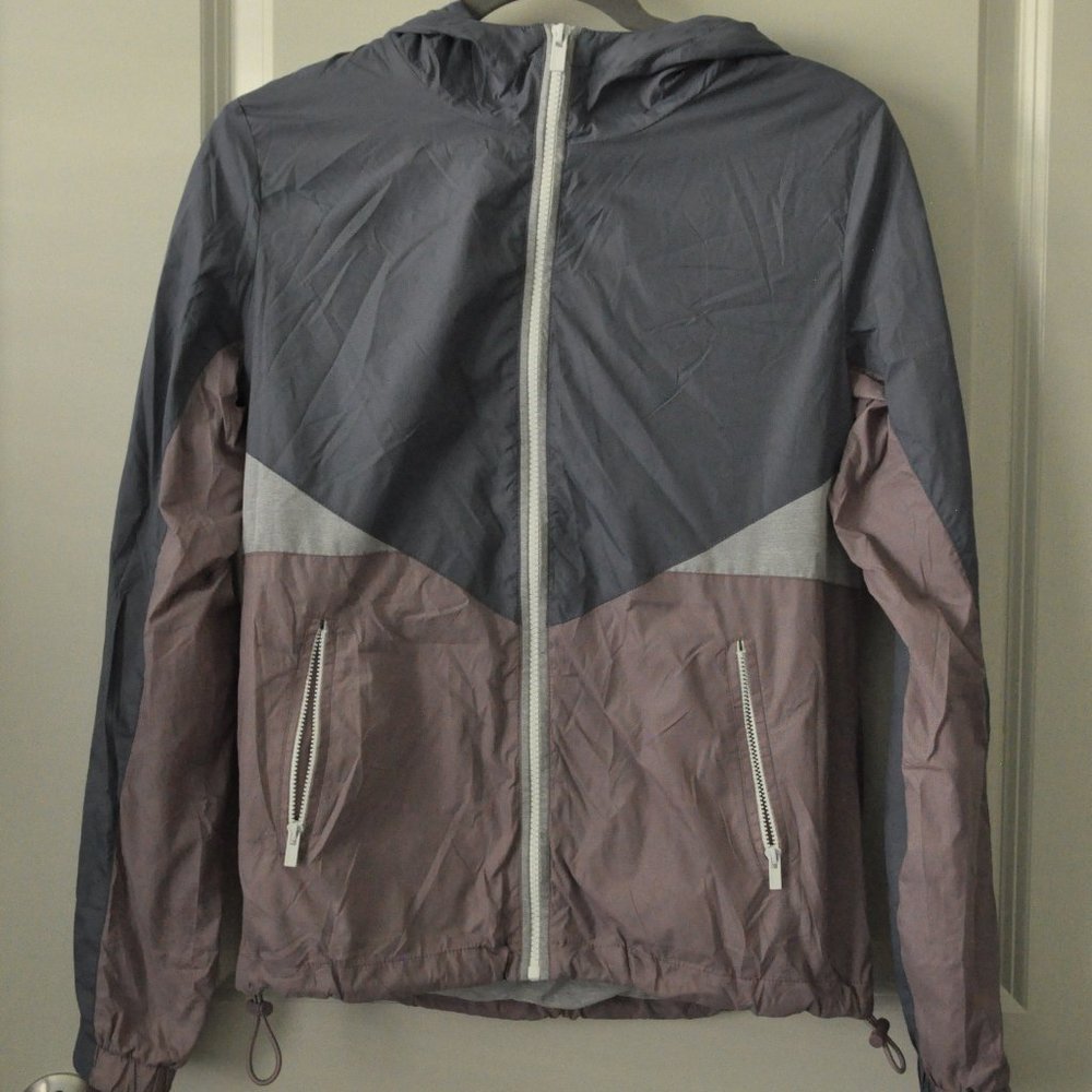 Garage Color Paneled Windbreaker Jacket, S